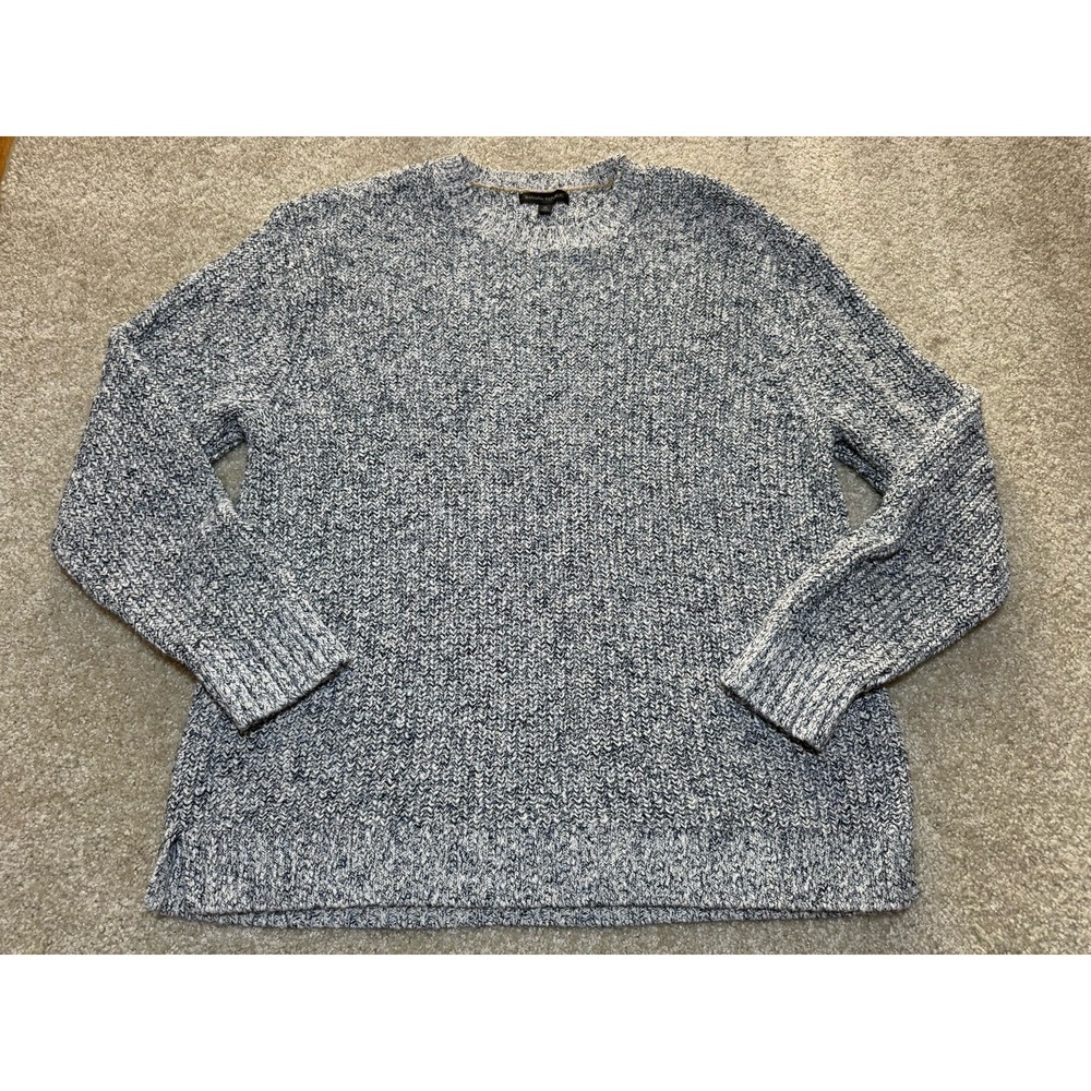 Banana Republic Linen Blend Knit Sweater Mens XL Long‎ Sleeve Grey